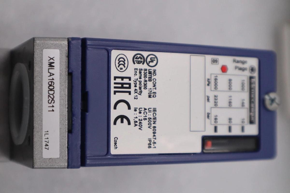 Used NEW TELEMECANIQUE XML A160D2S11 PRESSURE SWITCH XMLA160D2S11 STOCK G899A