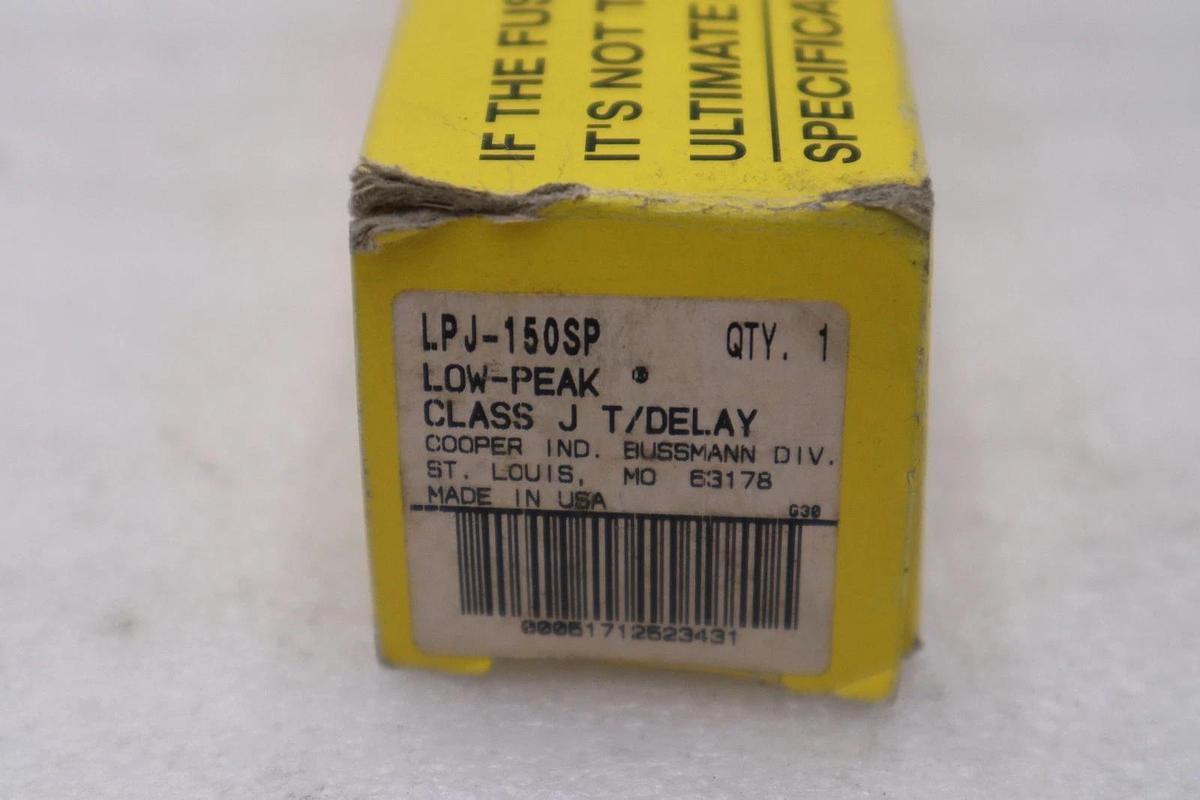 Used Bussmann LPJ-150SP Buss Low-Peak Dual Element Time Delay Fuse - STOCK 5828A 785901008514