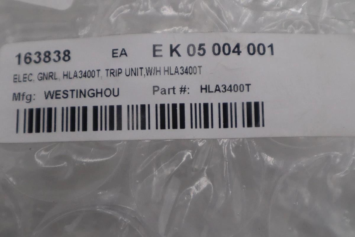 Refurbished Westinghouse HLA3400T LA/ HLA TRIP Circuit Breaker 2000-4000A STOCK G358A