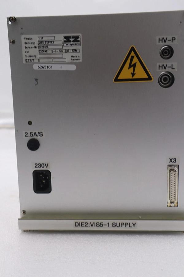 Used NEW TESTSYSTEME VIS5_SUPPLY VERSION 1.11 POWER SUPPLY STOCK 2624