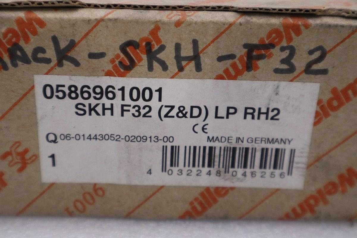 Used WEIDMULLER 0586961001 SKH F32 (Z&D) LP RH2 BACKPLAN - STOCK GF142A