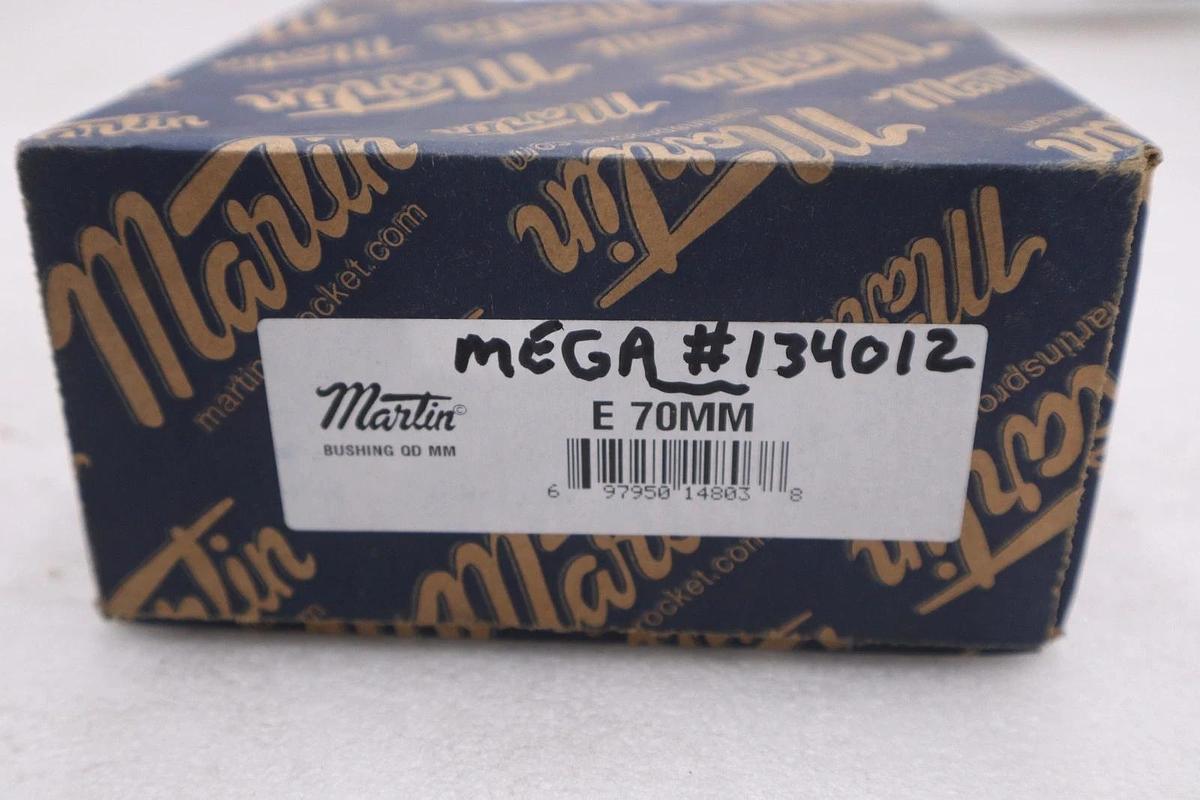Used Martin E 70MM	QD Bushing Size E 70mm Bore NEW IN BOX STOCK GF-557