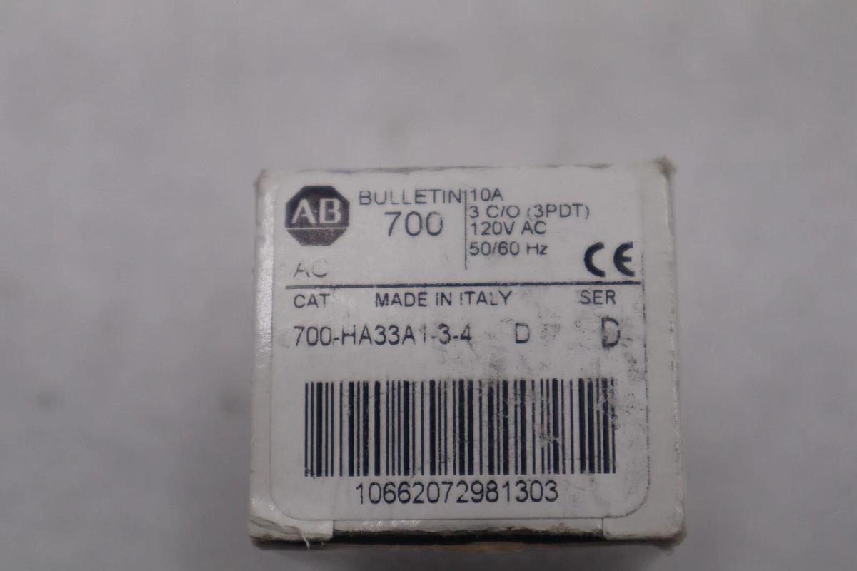 New OPEN BOX 700-HA33A1-3-4 Allen Bradley  AB Tube Base Relay STOCK K-3392