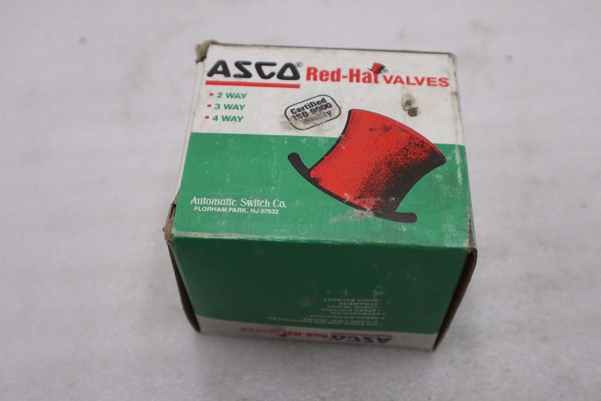 ASCO RED HAT SOLENOID VALVE 1/2" PIPE EF8210G2 120/60 110/50 NEW STOCK 1400D