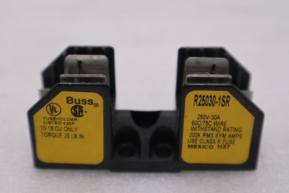 Used LOT OF 6 - EATON CORPORATION R25030-1SR FUSE HOLDER STOCK H605A