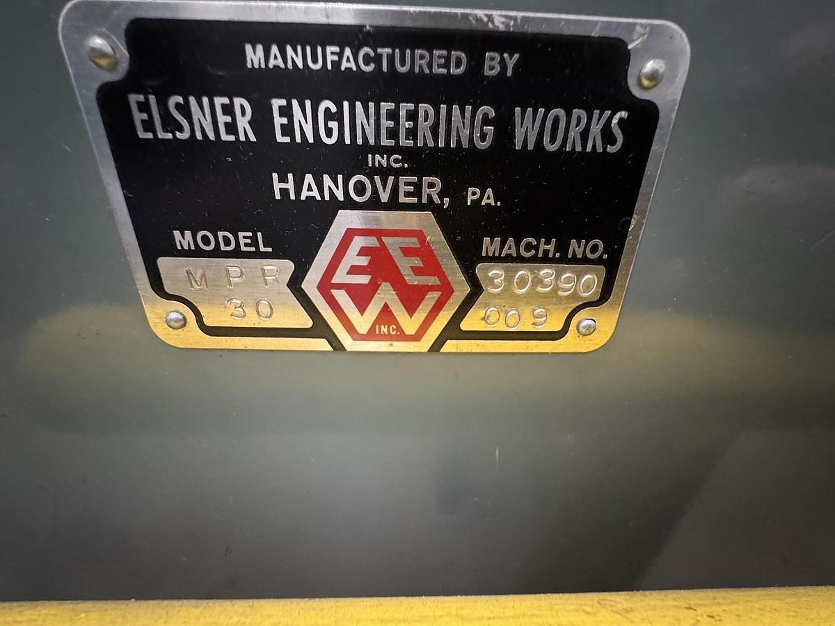 Used 30" WIDE ELSNER MODEL MPR 30 CANTILIVERED SLITTER REWINDER