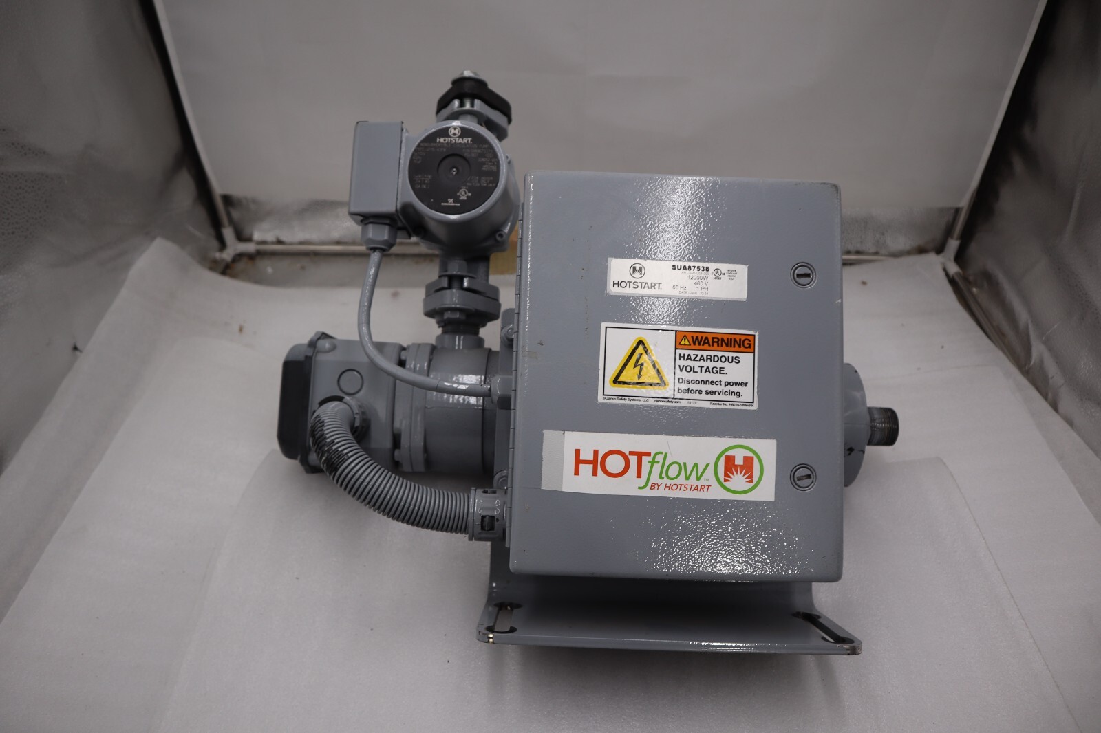 Used HOTSTART HOTFLOW SUA87538 Hot Flow Engine Block Heater & Pump NEW STOCK H759