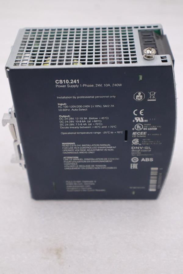 Used PULS CS10 POWER SUPPLY STOCK #2166A