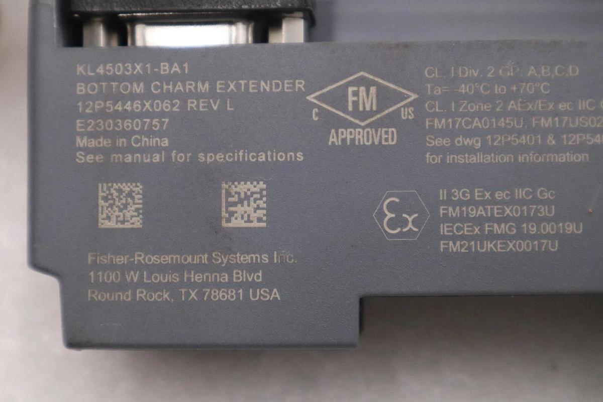 Used EMERSON KL4503X1-BA1/ 12P5446X062 REV L STOCK 1831B