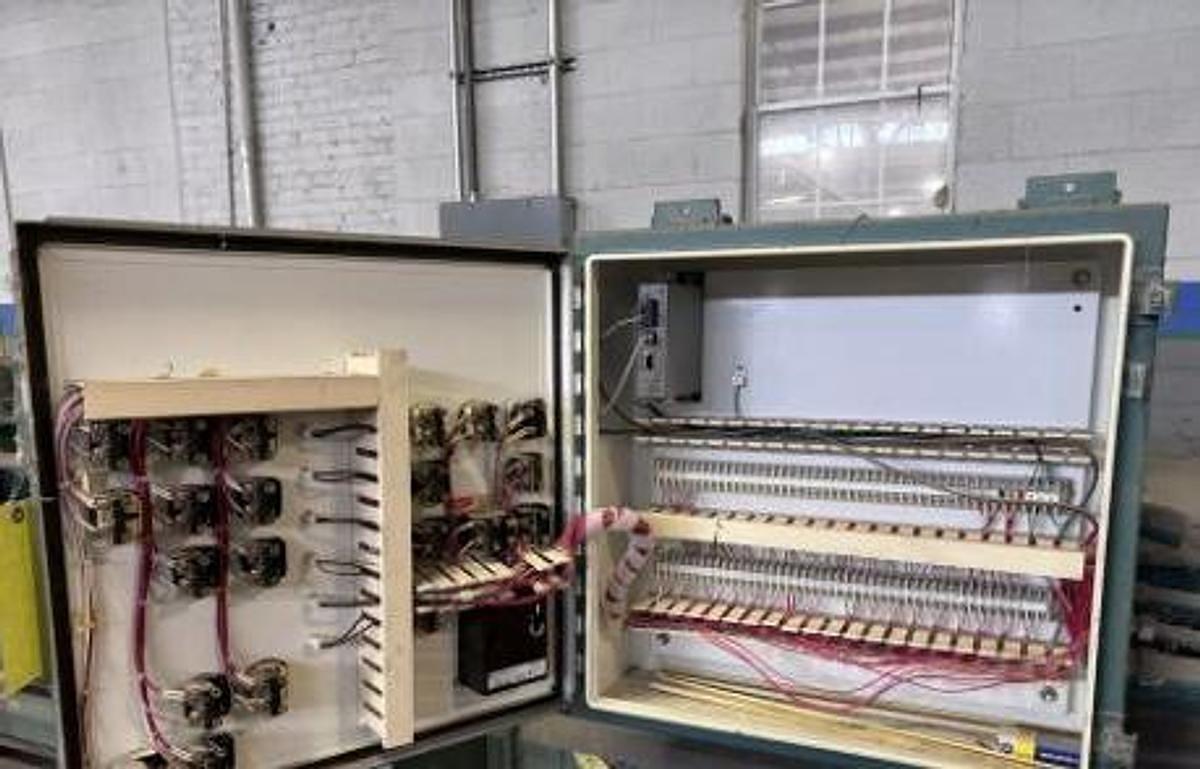 Used SELCO MODEL HLO-128A50T HORIZONTAL AUTOTIE BALER WITH CONVEYOR 50HP 8" CYLINDER