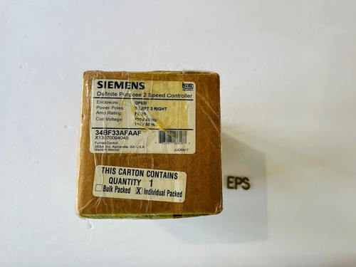 NEW SIEMENS 34BF33AFAAF / 34BF33AFAAF #K-1346