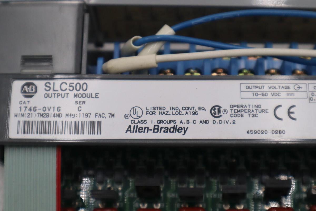 Used Allen Bradley 1746-OV16 /C SLC 500 16-Point Digital Output Module STOCK K-675-C
