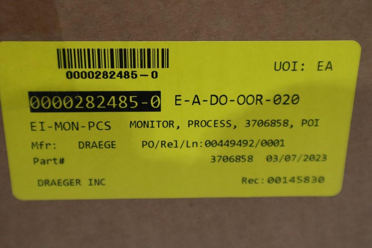 DRAGER PointGard 2700/2720 IR AC REMOTE - 3706858 NEW IN BOX STOCK G340