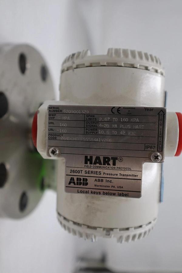 Used HART PRESSURE 264DCHEEFSSSB4A1V2E6 W/ WA07 0858 SBF TRANSMITTER STOCK 5889