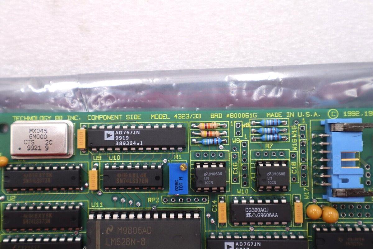 Used TECHNOLOGY 80 INC MODEL 4323/33 BOARD #800061G S/N 3527 STOCK #2731