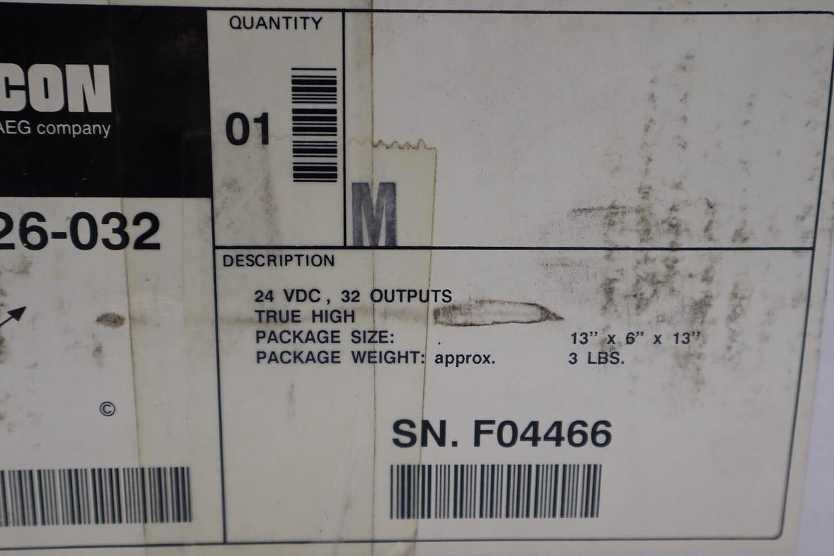 Used MODICON GOULD AS-B826-032 24V OUTPUT MODULE STOCK L-295