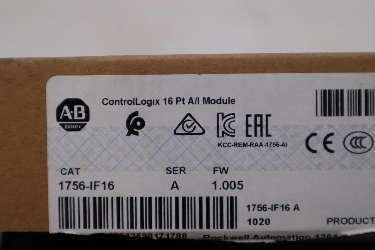 Used Allen-Bradley 1756-IF16 ControlLogix 16 Point Analog Input Module - STOCK GF75A