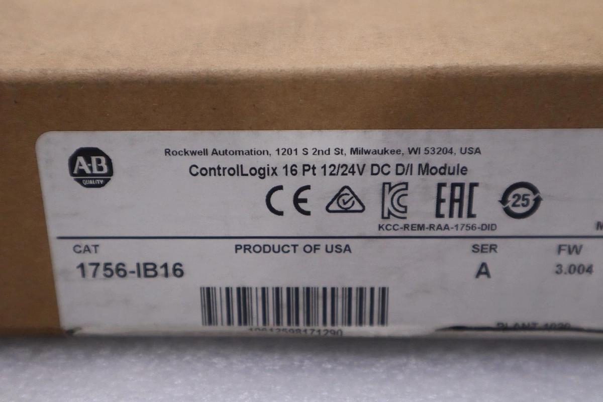 Used Allen Bradley 1756-IB16 Ser A ControlLogix Input Module STOCK 1393CC