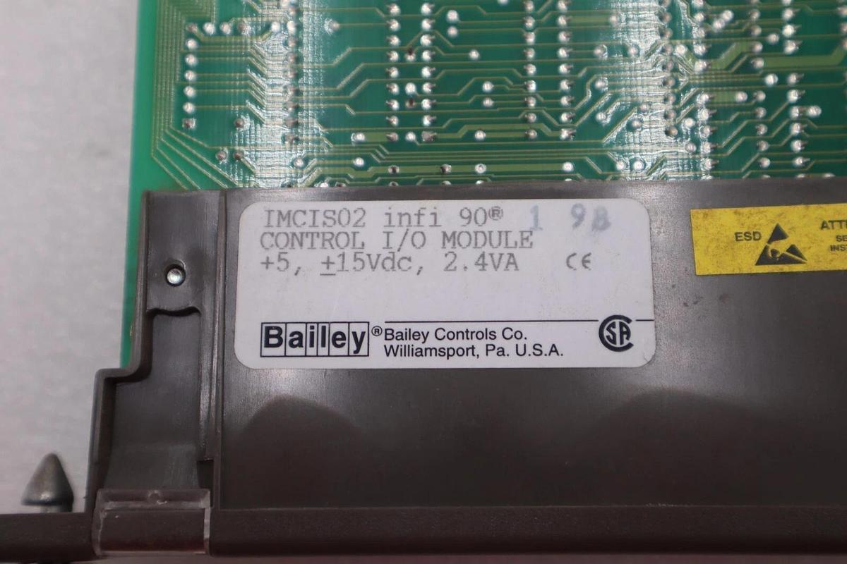 Used Bailey IMCIS02 infi 90 Control Input Output Module 2.4va SADR 8 3A-4-7 #K-1623