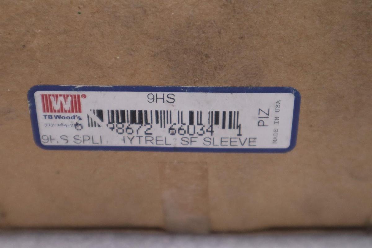 Used TB WOODS 9HS SPLIT SLEEVE COUPLING INSERT NEW OPEN BOX STK CC143