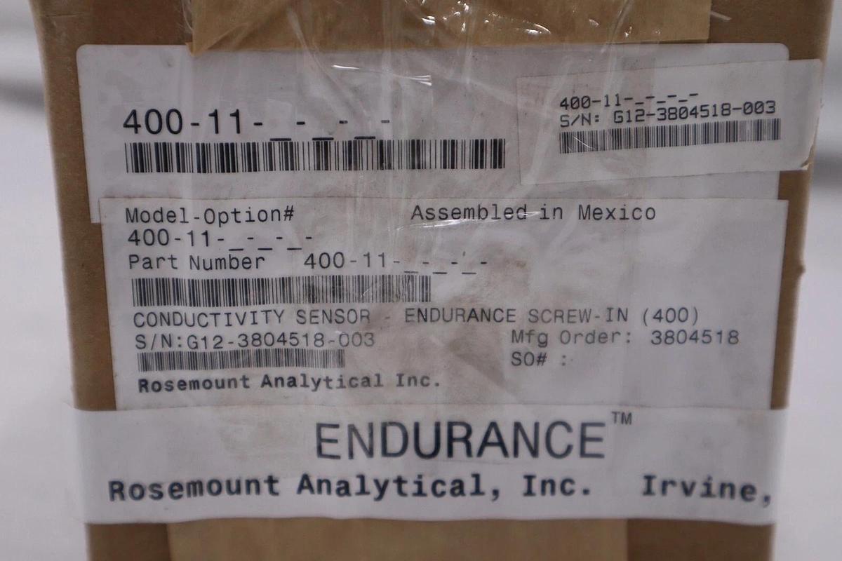Used NEW- Rosemount Endurance Conductivity Sensor 400-11 STOCK 5588A