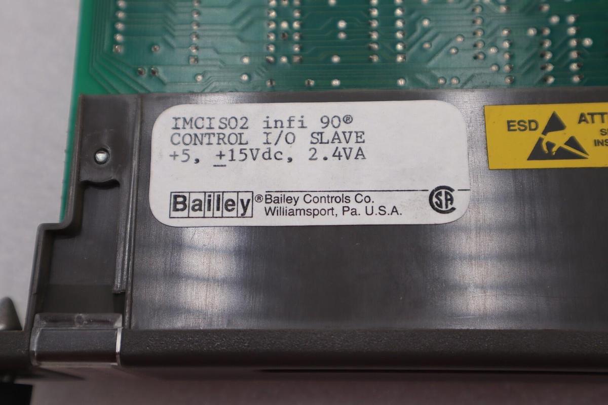 Used Bailey IMCIS02 infi 90 Controller I/O Slave 2.4VA SADR 37 3A-6-2 Stock #K-1632