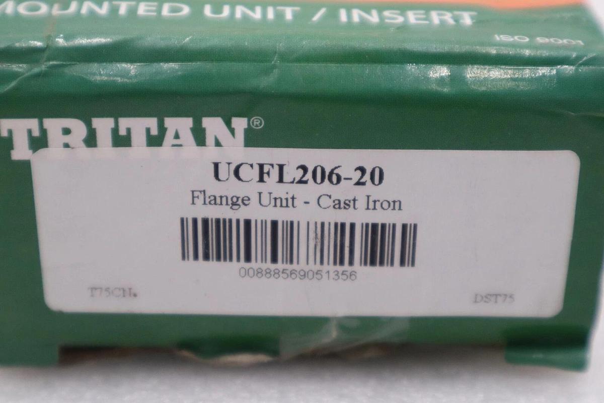NEW OPEN BOX TRITAN UCFL 206-20 2 BOLT HOUSING STOCK K-152-B