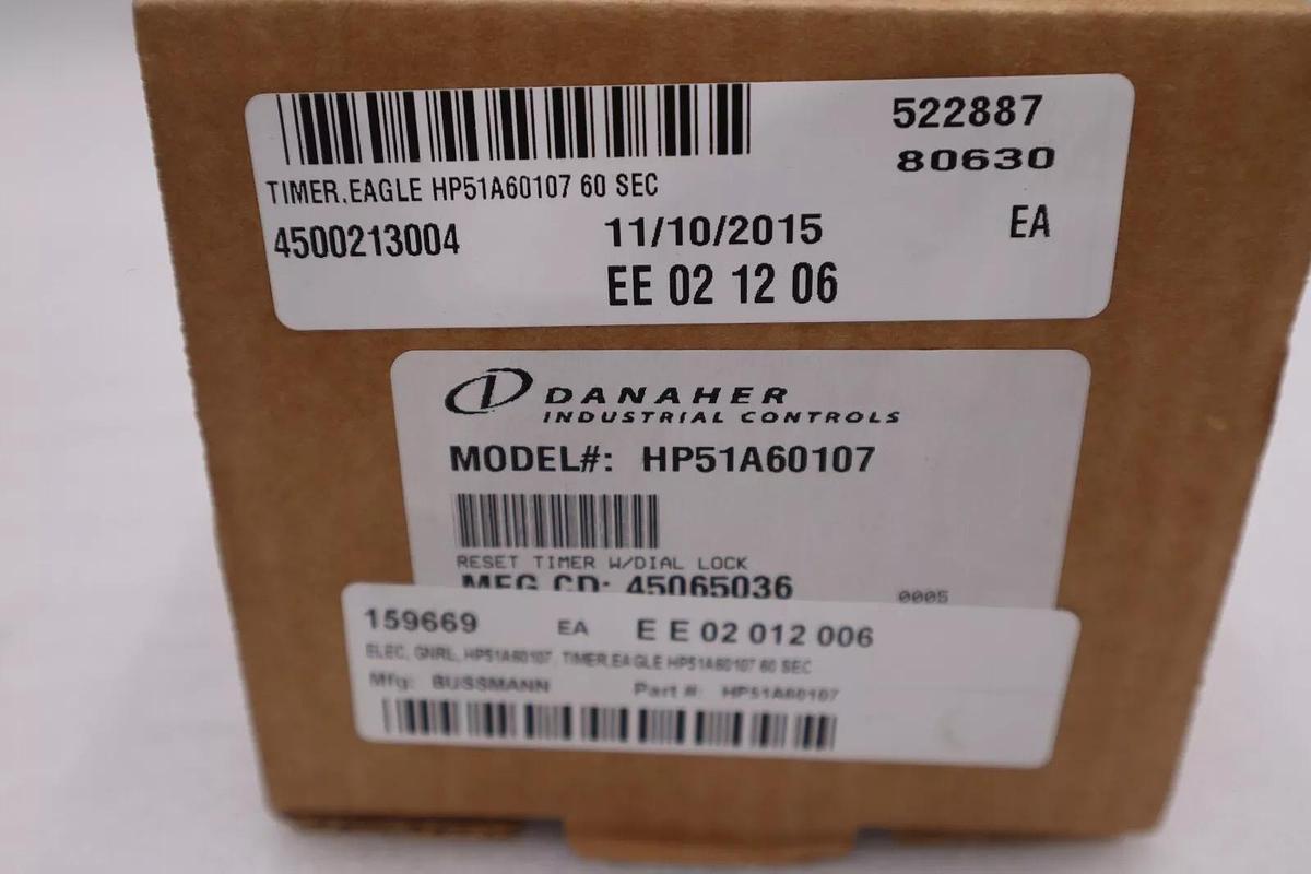 NEW DANAHER CONTROLS HP51A60107 TIMER CYCLE-FLEX STOCK G97A