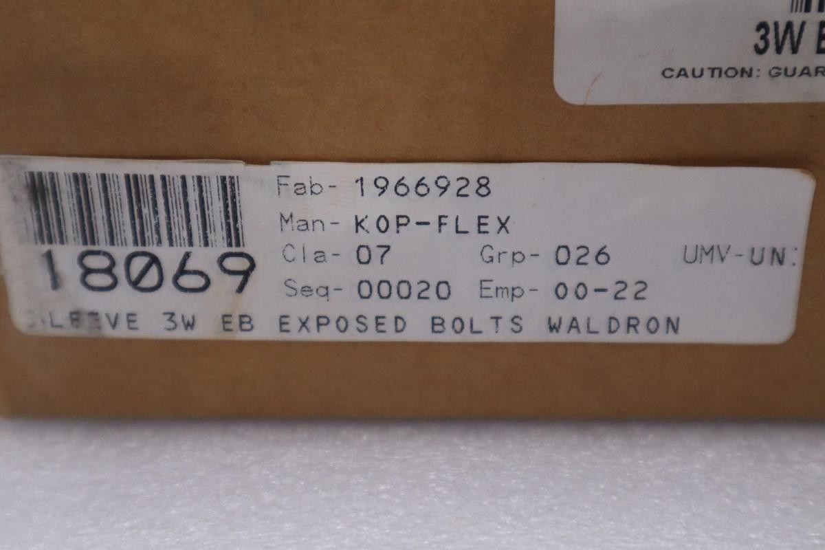 KOP-FLEX 1966928 3W EB COUPLING SLEEVE - NEW IN BOX - STOCK GF417A