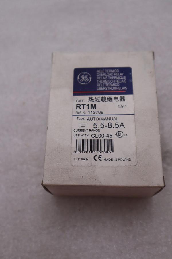 Used NEW OPEN BOX GE RT1M Overload Relay 5.5A - 8.5A STOCK 4826B