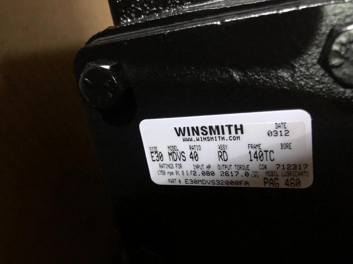 WINSMITH E30MDVSS32000FA GEAR REDUCER SE ENCORE E30RATIO 40 S-147