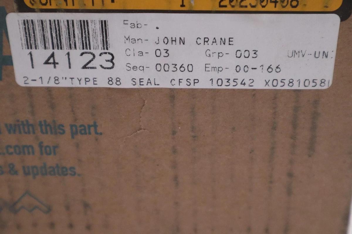Used John Crane 551058H 2-3/8" Type 88 Cart Cartridge Seal - STOCK GF936