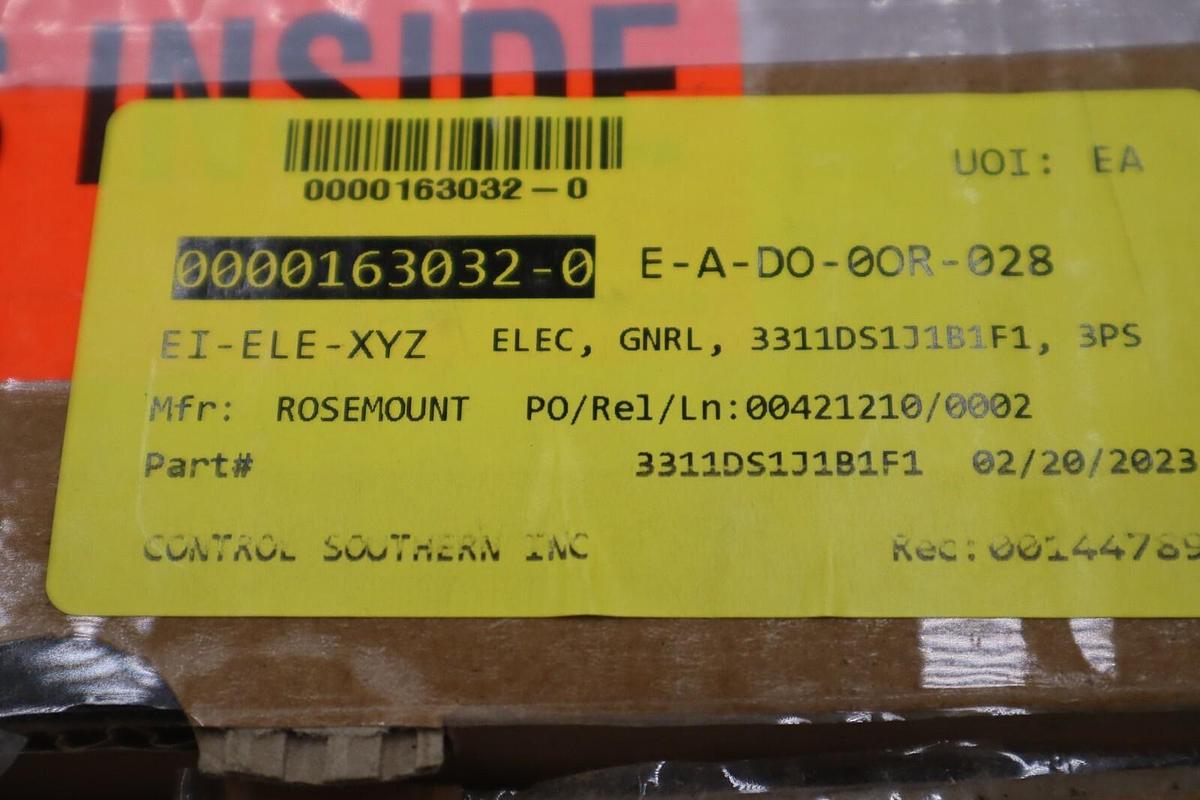 Used ROSEMOUNT FISHER TRANSDUCER 3311DS1J1B1F1  W/ FISHER 67CFR NEW  STOCK G142A