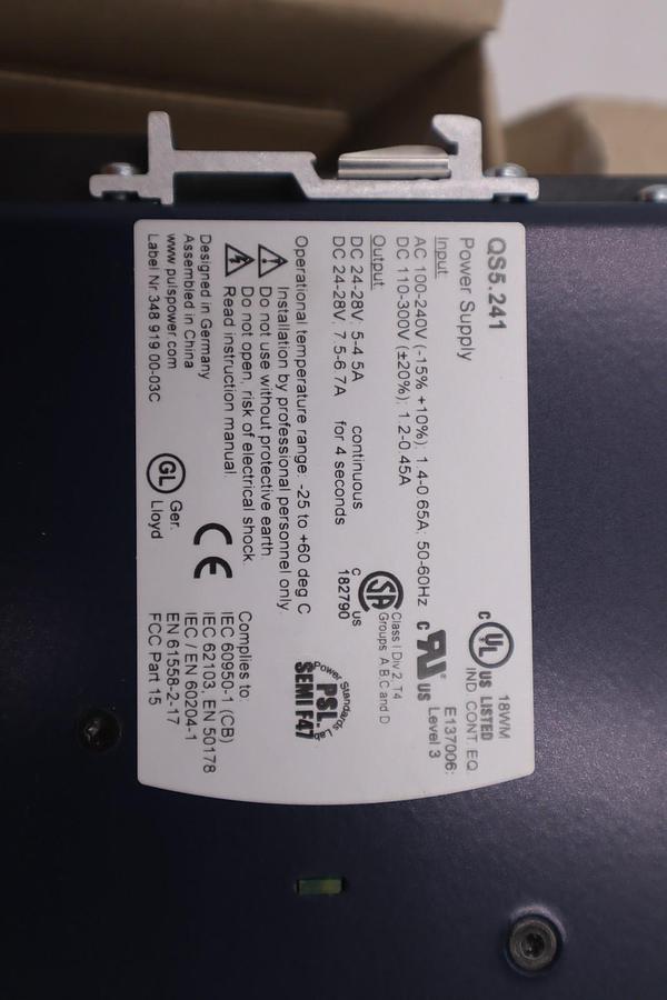 Used PULS QS5.241 SWITCH MODE POWER SUPPLY STOCK #3599A