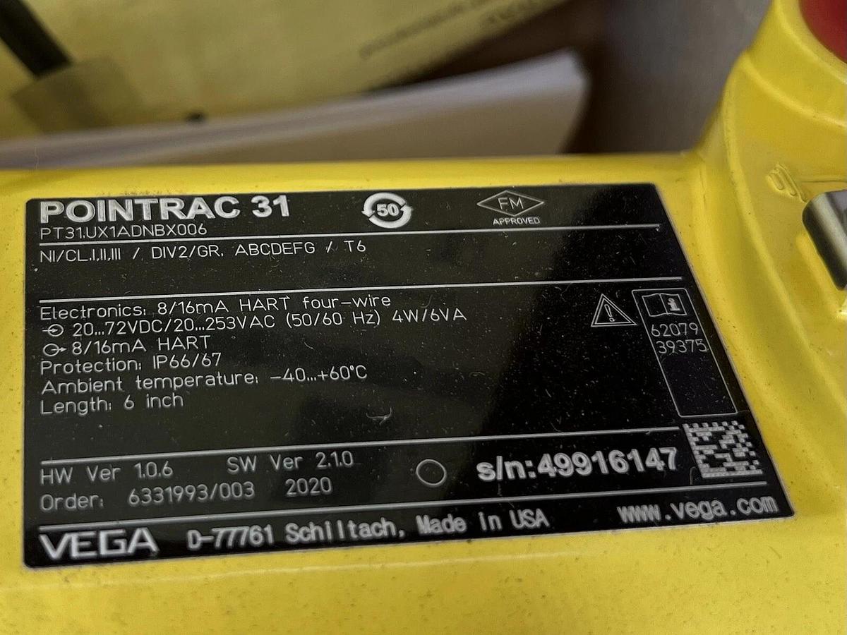 Used VEGA PT31.UX1ADNBX006 POINTRAC 31 TRANSMITTER NEW IN BOX STOCK 3360