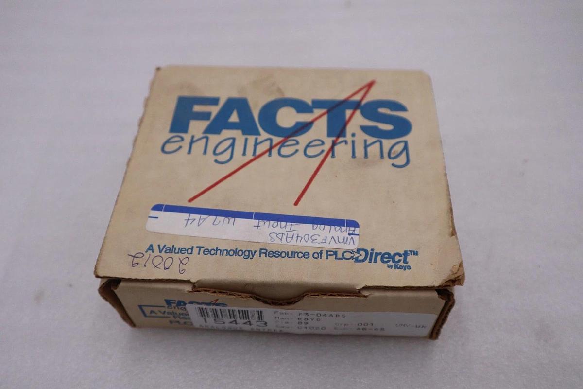 Used FACTS ENGINEERING F3-04ADS / F304ADS - NEW IN BOX - STOCK GF562A