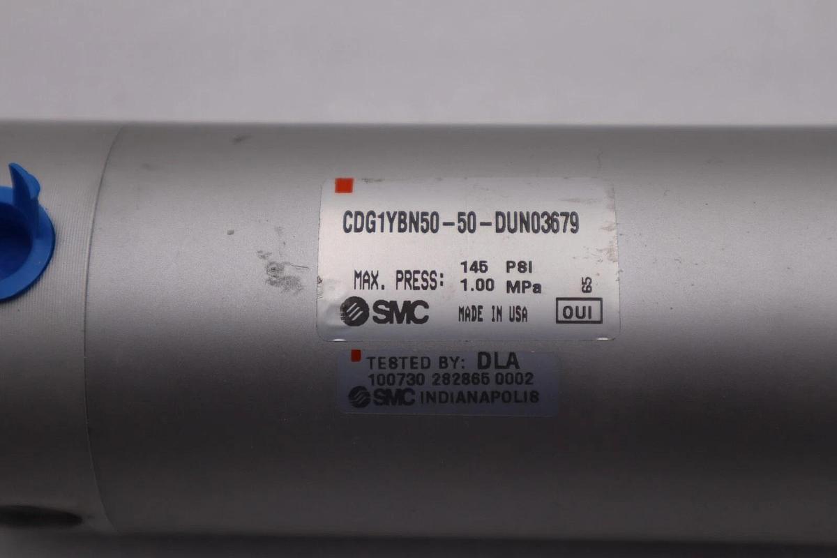 Refurbished SUPLUS NEVER USED - SMC PNEUMATIC CYLINDER CDG1YBN50-50-DUN03679 STOCK 5310