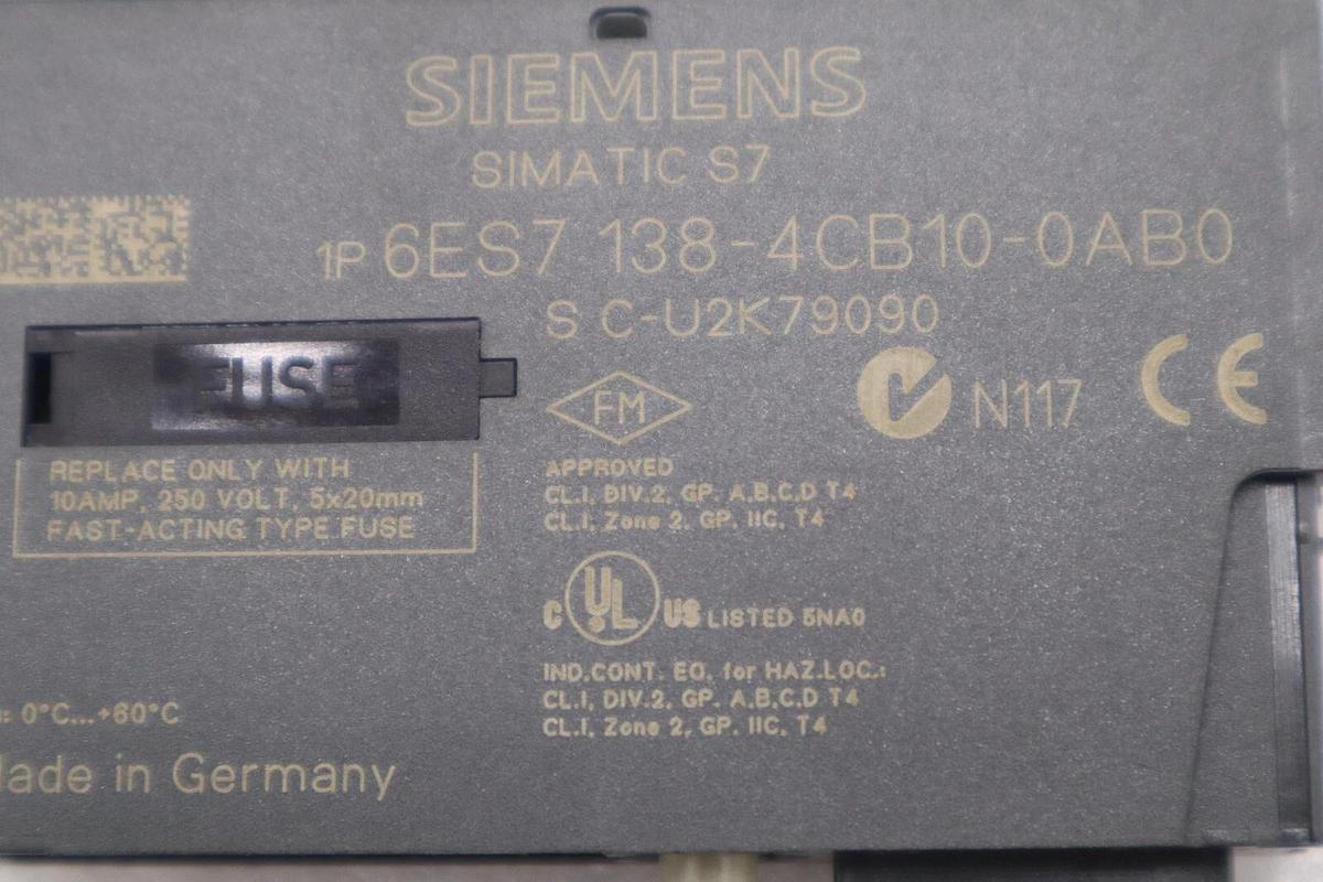 Used Siemens SIMATIC S7 6ES7 138-4CB10-0AB0 STOCK B-1351