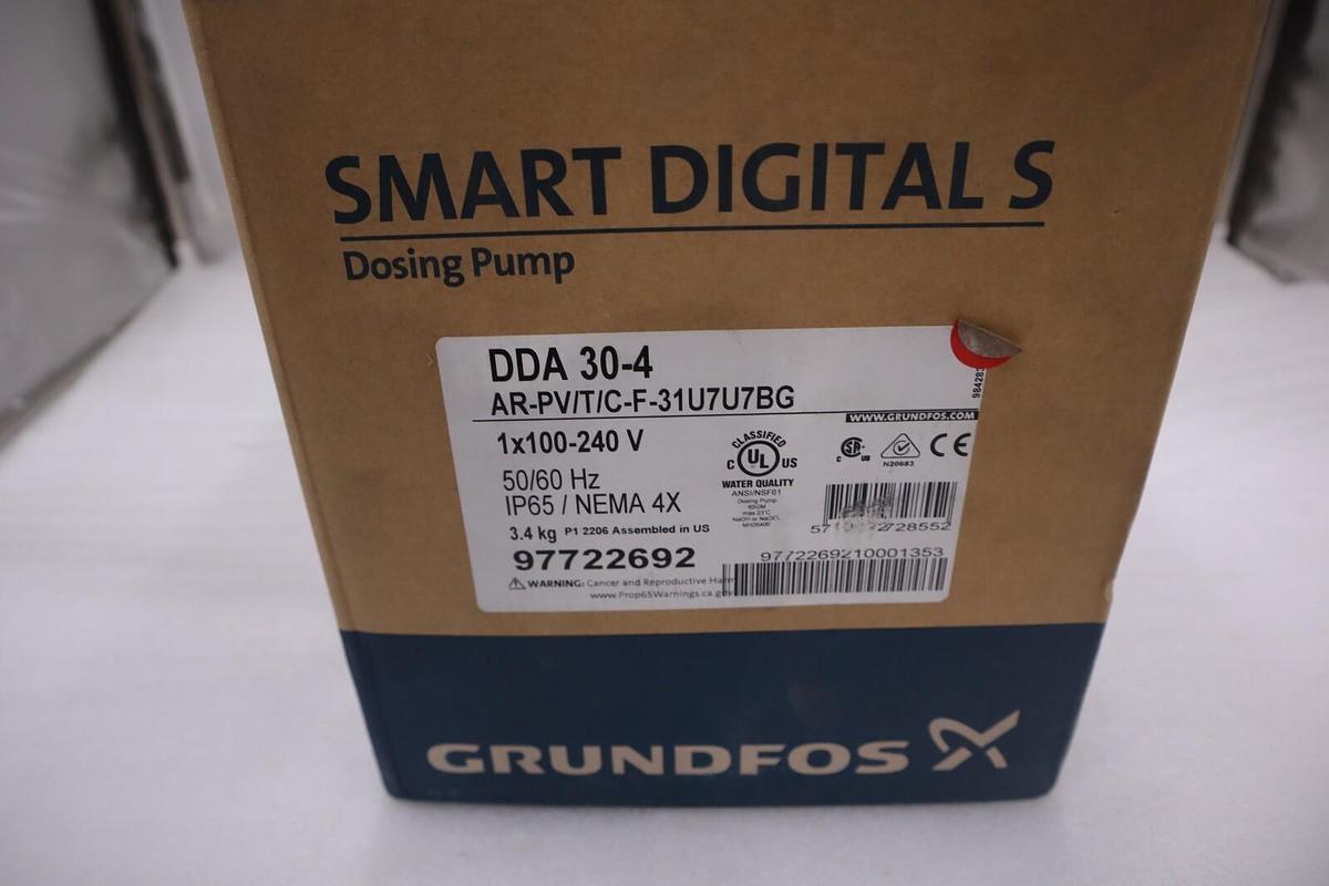 NEW Grundfos DDA 30-4 / PV/T/C-F-31U7U7BG Chemical Dosing Pump #G431