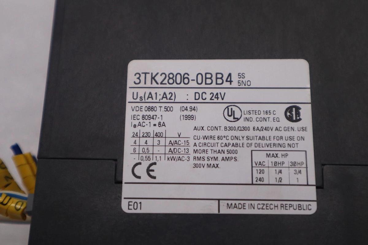 Used SIEMENS 3TK2806-0BB4, SAFETY RELAY THREE AVAILABLE STOCK 5265