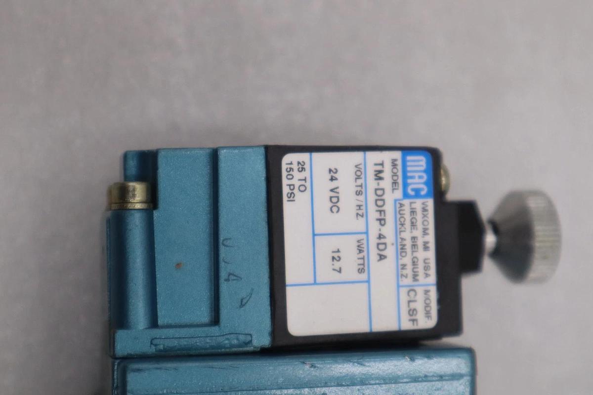 Used MAC VALVES INC 82A-AA-000-TM-DDFP-4DA VALVE - STOCK GF260A