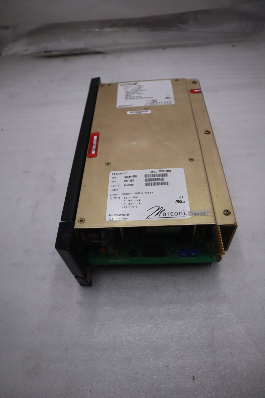 Used RELIANCE ELECTRIC 57493A 57C493 100/120VAC 7.8/6.5A - STOCK 2704A