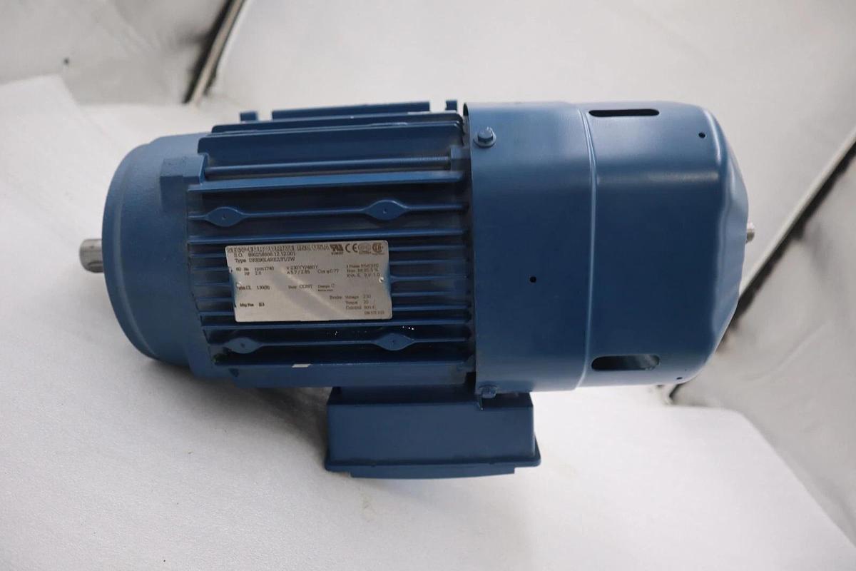 Used Sew Eurodrive DRE90L4BE2/FI/2W 60Hz RPM 1740 HP 2.0 3 PHASE MOTOR STOCK M-158