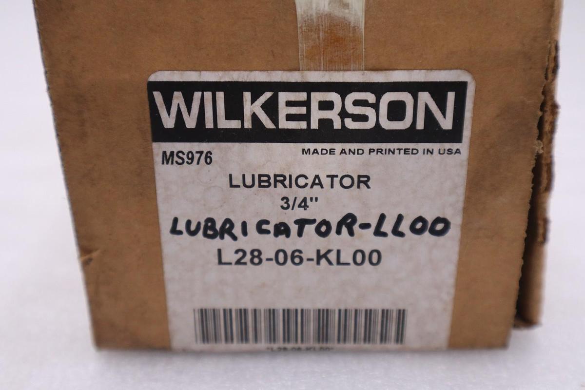 Used WILKERSON L28-06-KL00 LUBRICATOR 3/4" NEW UNIT STOCK GF-1256