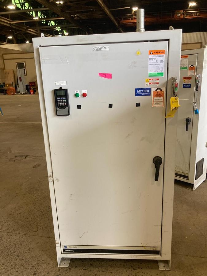 Used ELECTRICAL ENCLOSURE WITH 20BD125A0AYNANC0 Allen Bradley 100HP Powerflex 700