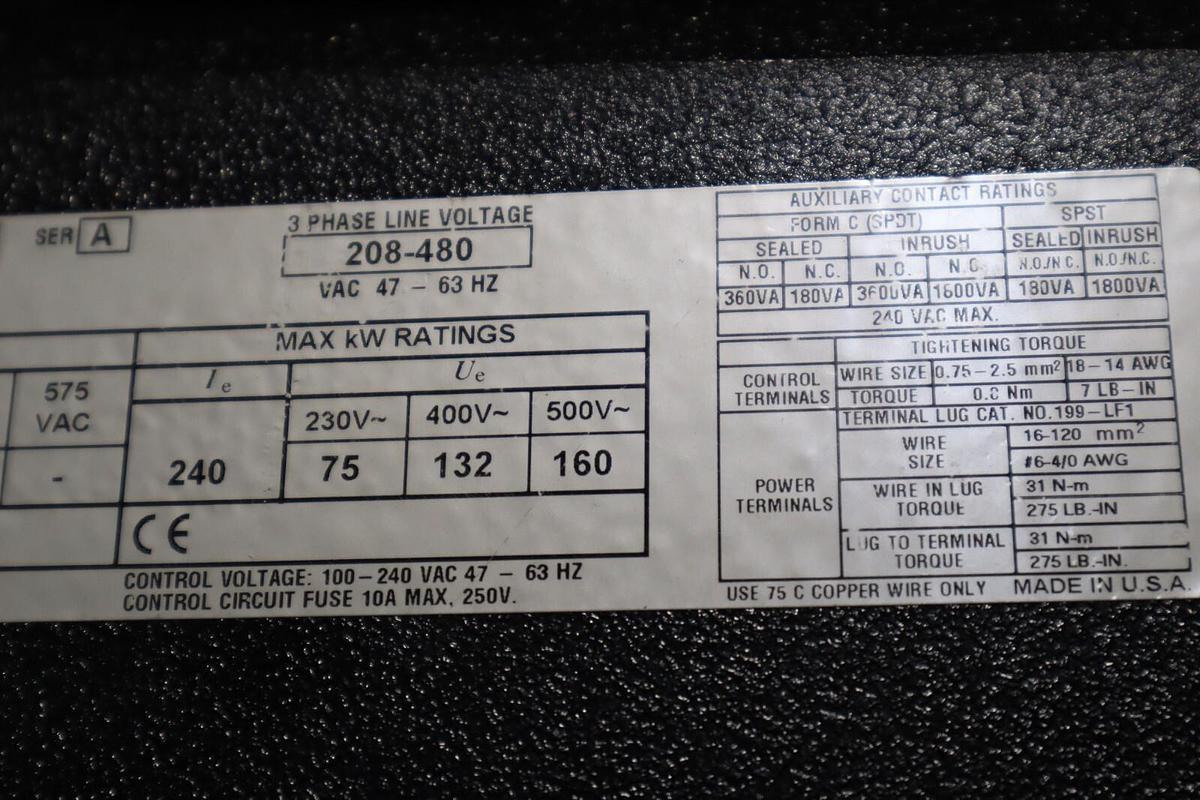 Used ALLEN-BRADLEY 150-B240NBD SER A SMC DIALOG PLUS SMART MOTOR CONTROLLER NEW #HS1