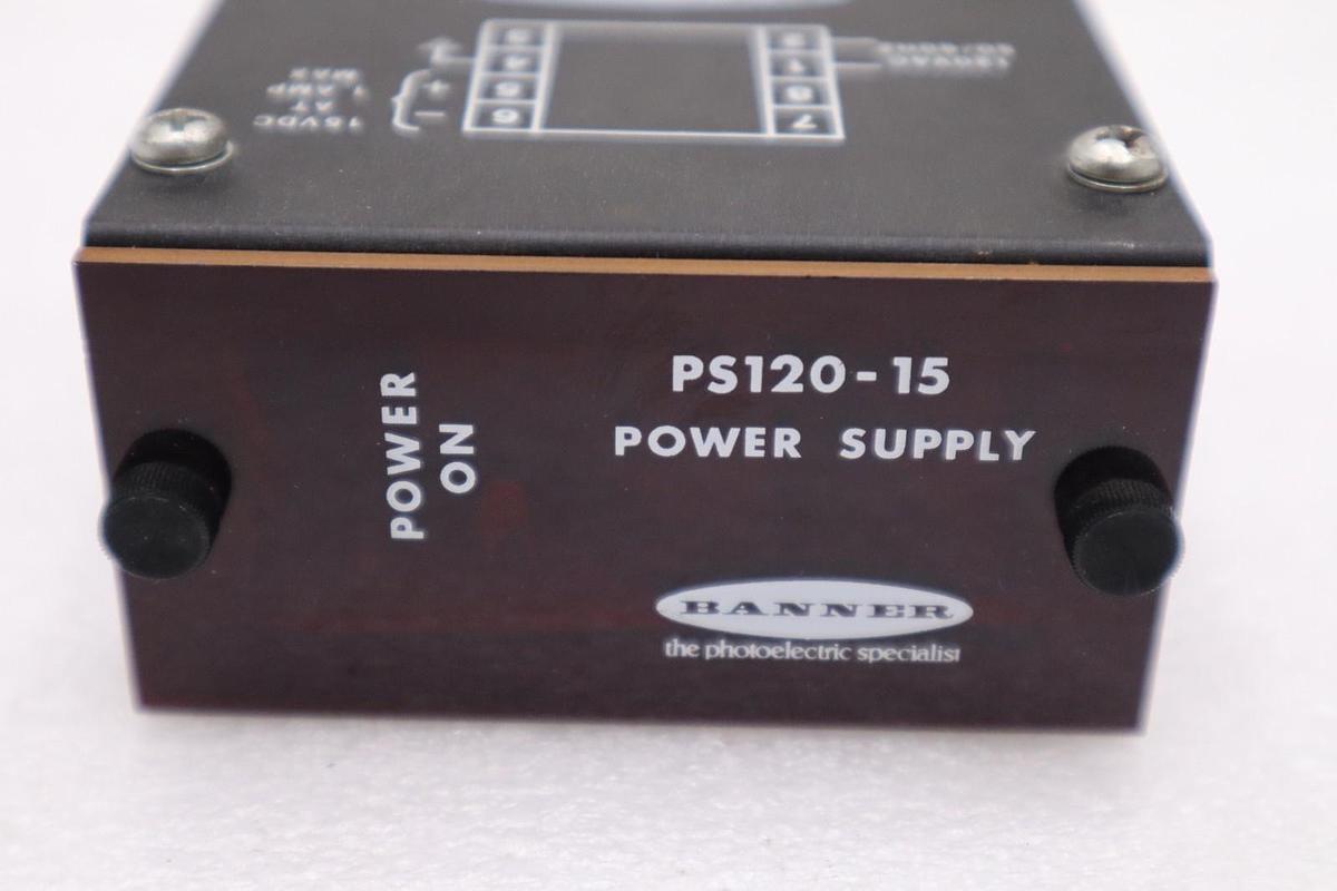 Used NEW OPEN BOX Banner Engineering PS120-15 Power Supply STOCK H1304A