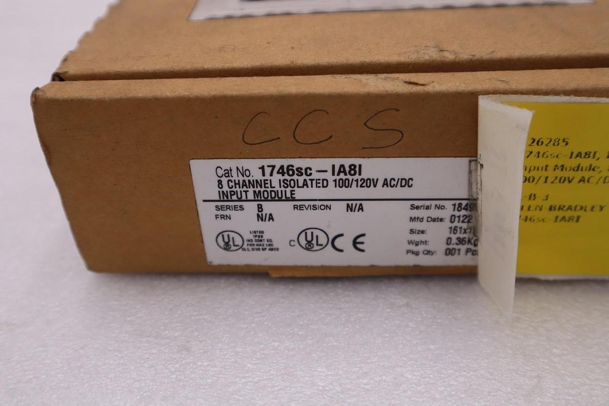 Used NEW IN BOX SPECTRUM 1746sc-IA8I SER B PLC INPUT MODULE STOCK 5196CC
