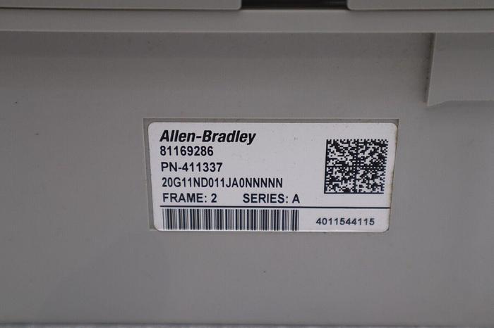 Used ALLEN BRADLEY 20G11ND011JA0NNNNN POWERFLEX 755 AC DRIVE AIR COOLED STOCK 4802