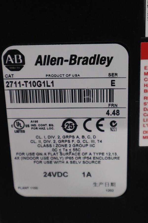 Used Allen Bradley 2711-T10G1L1 Panel View 1000 Operator Interface NEW UNIT #H135